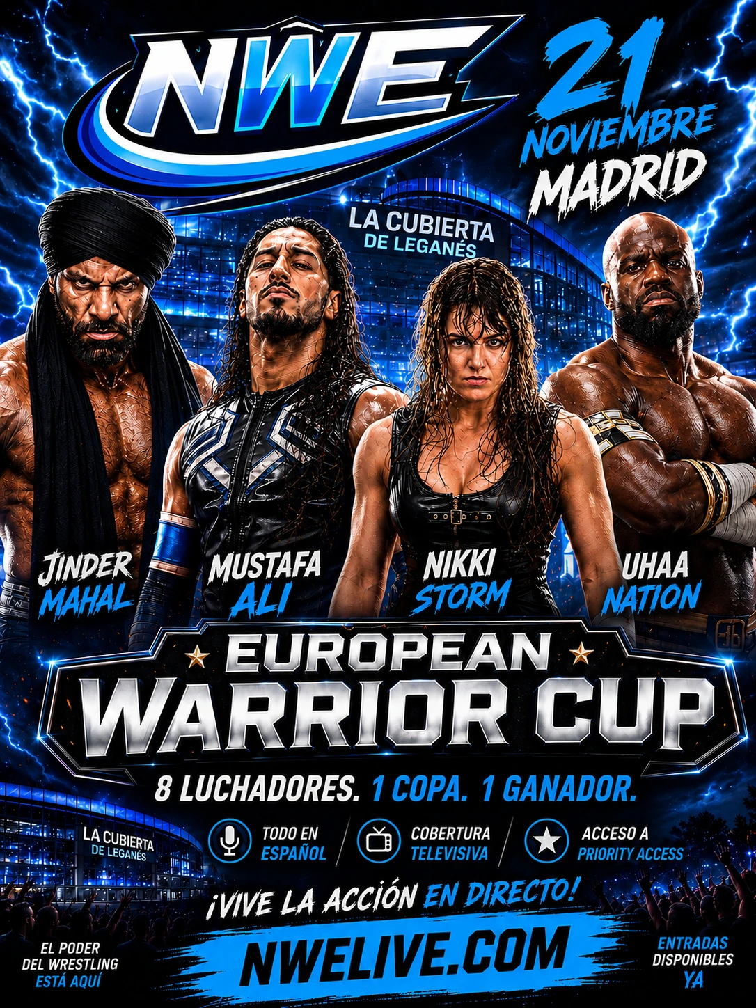 NWE Madrid Live · Riprese TV