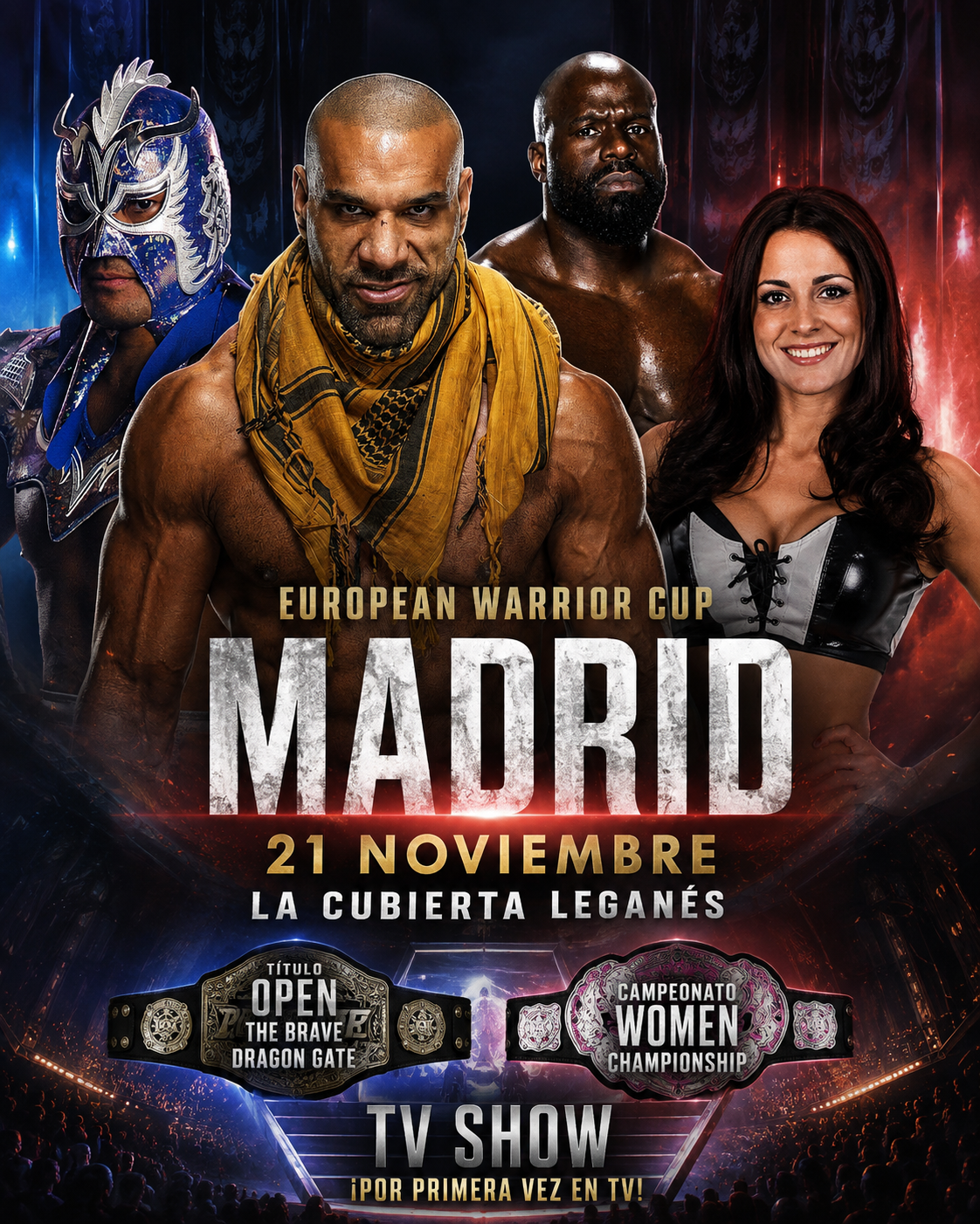 Official poster NWE LIVE — MADRID